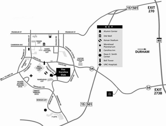 Carolina Club map